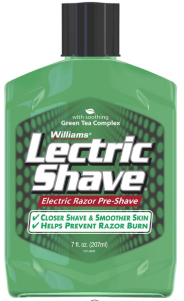 Williams Lectric Shave Green Tee Complex Electric Razor Pre Shave  207 ml